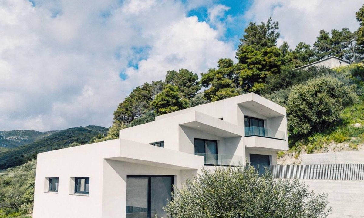 Limni Keri Villa | A Cube Villa in Keri