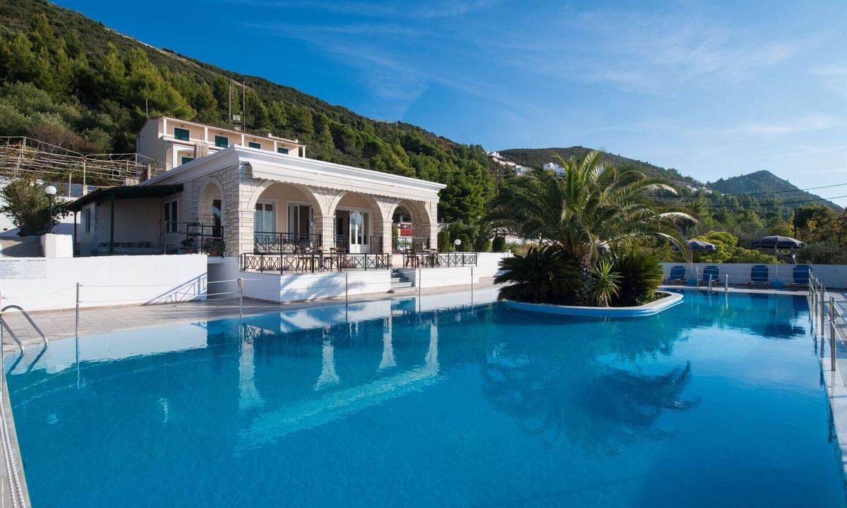 Agios Nikitas Apartment | Apartment in a Hotel 'Sunset Premium Studio 3' with Sea View, Shared Pool, & Wi-Fi