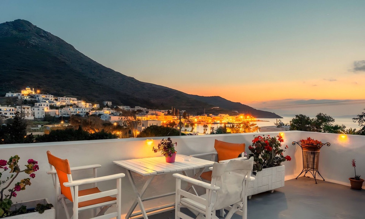 Katapola Apartment | Apartment 'Two-Bedroom' with Sea View, Wi-Fi and Air Conditioning