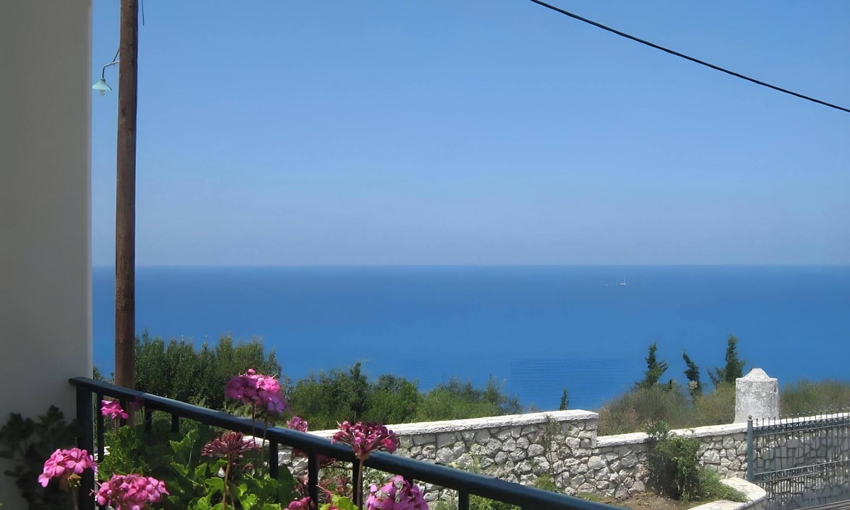 Agios Nikitas Apartment | Apartment 'Villa Milia - Sea View' with Sea View, Wi-Fi and Air Conditioning