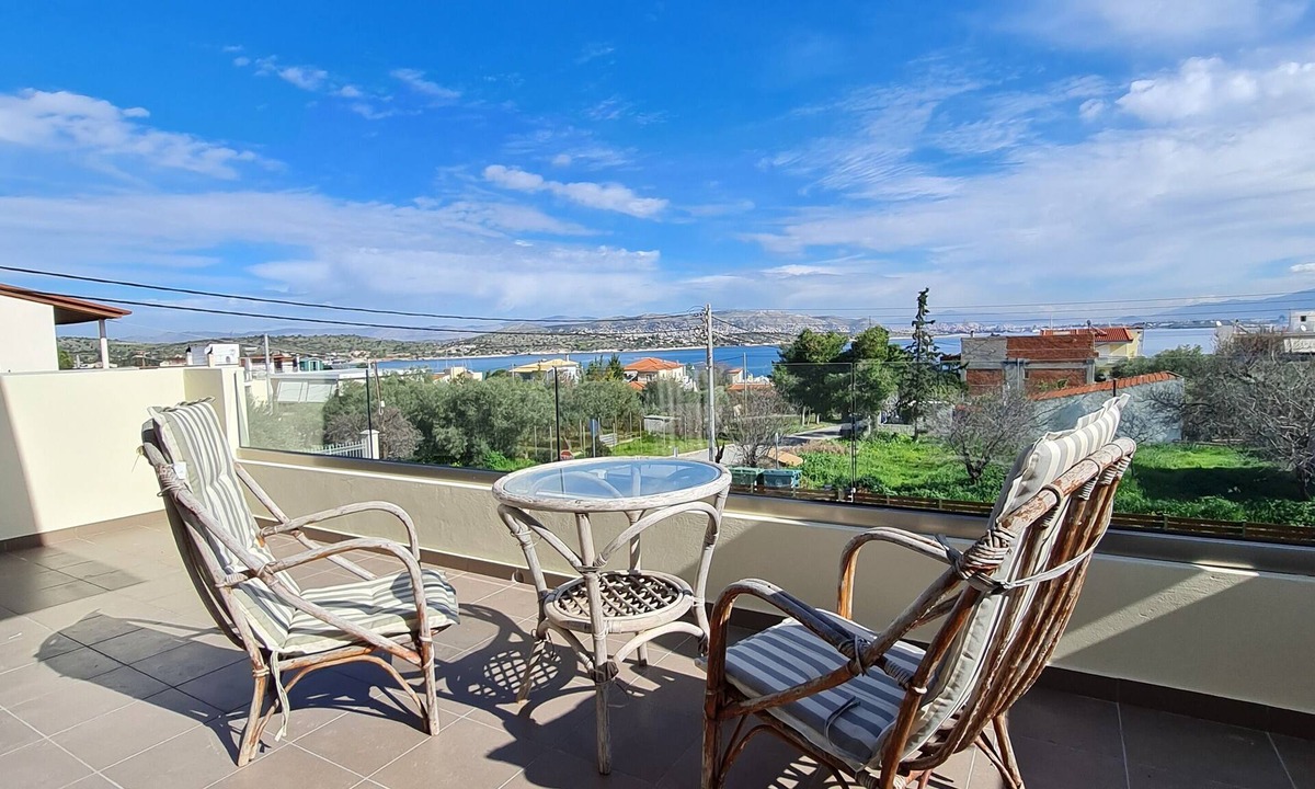Selinia Apartment | Apartment with sea view, 200 meters from the beach mini markets, restaurants,