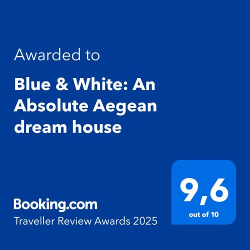 Galini House | Blue & White: An Absolute Aegean dream house