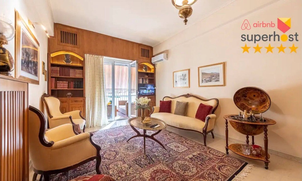 Vyronas Apartment | Bright Luxury 80m² Apt in Athens Center/High-Speed Fiber Internet/up to 6pers