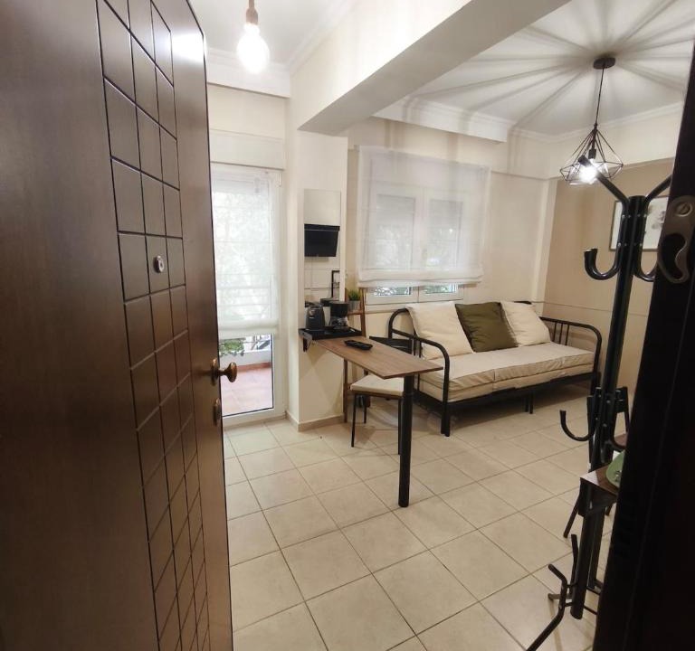 Larissa Apartment | Central Petite Hideaway with Balcony- Near Station