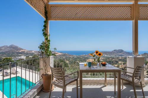 Mariou Villa | Eco Villa with 180-Degree Sea View, Pool, 350 sqm Yard, 2km from the Beach