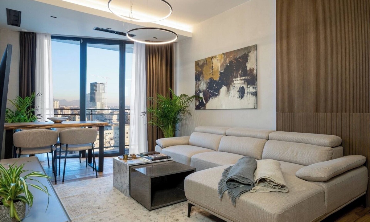 Tirana Apartment | EE Homes- Curated Design, Tub & Skyline Views