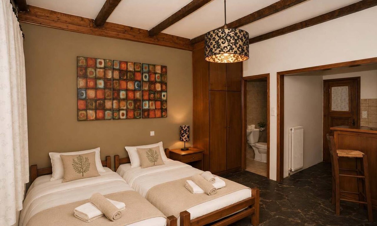 Goura Apartment | Goura Guesthouse Garden Twin Room Lake Doxa