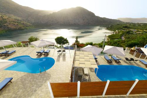 Kavallos Villa | Lake View Suites Private Pool Villas with Panoramic Lake Kournas Views Near Chania