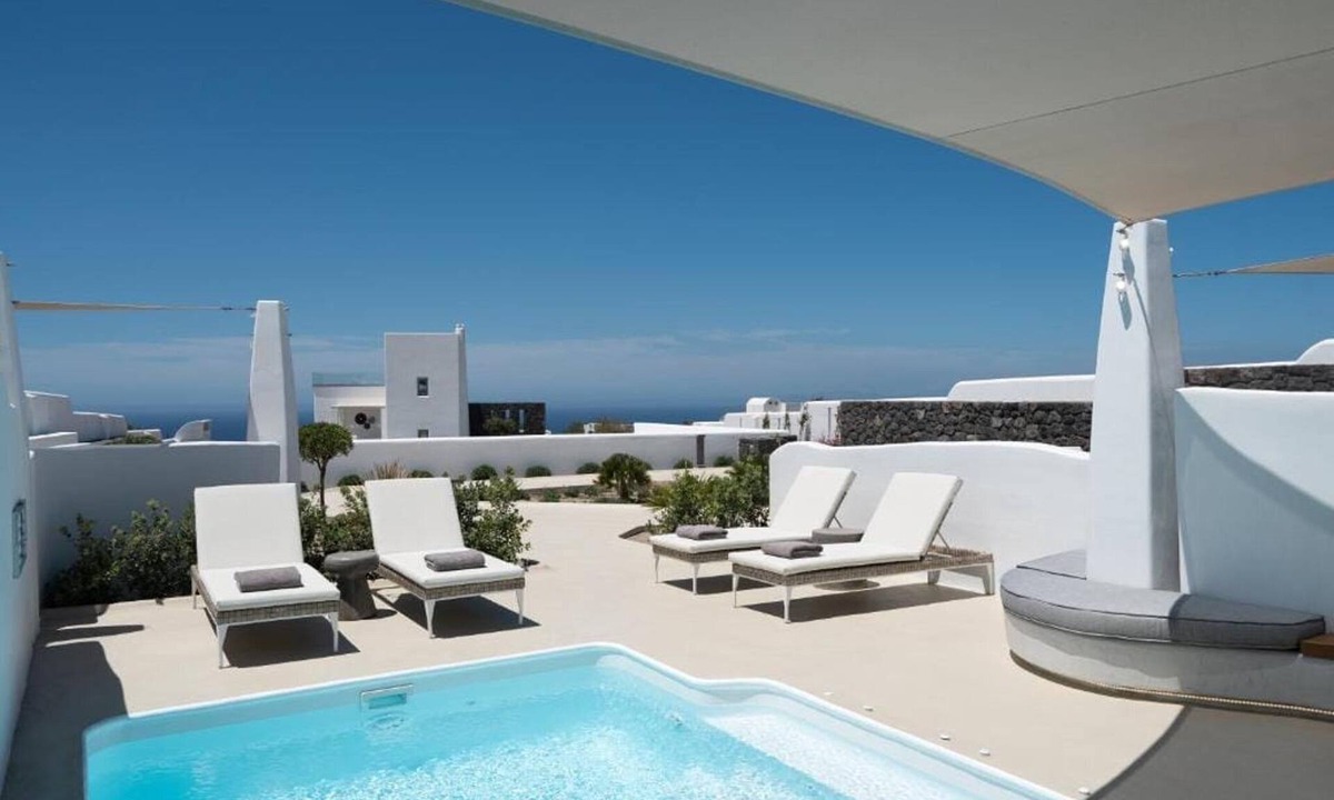 Akrotiri Villa | Lavish Santorini Suite | Sunset Embrace Suite | Executive Two Bedroom Suite.