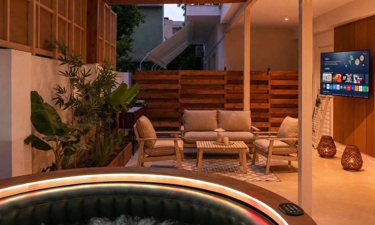 Patras Apartment | Light & Kozy Residence - Jacuzzi Lux Stay in Patra