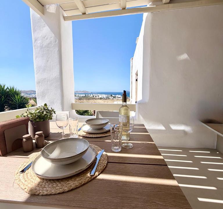 Naousa Apartment | Nicolia Stays Sea View, Jacuzzi, Walk to Centre