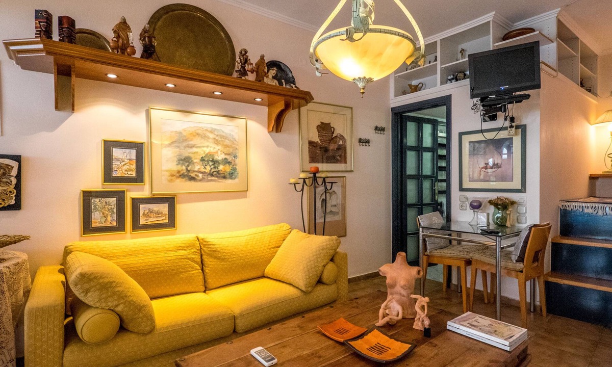 Atsipopoulo Apartment | No 7-Boutique Resort Studio-Veranda-Workspace-Kitchen-Washer-Long Stays in Crete