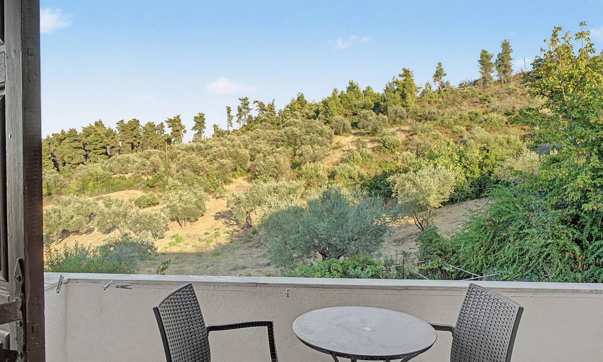 Chalkidiki Region Apartment | Orama 20 Room with Sea View, Wi-Fi, and Air Conditioning