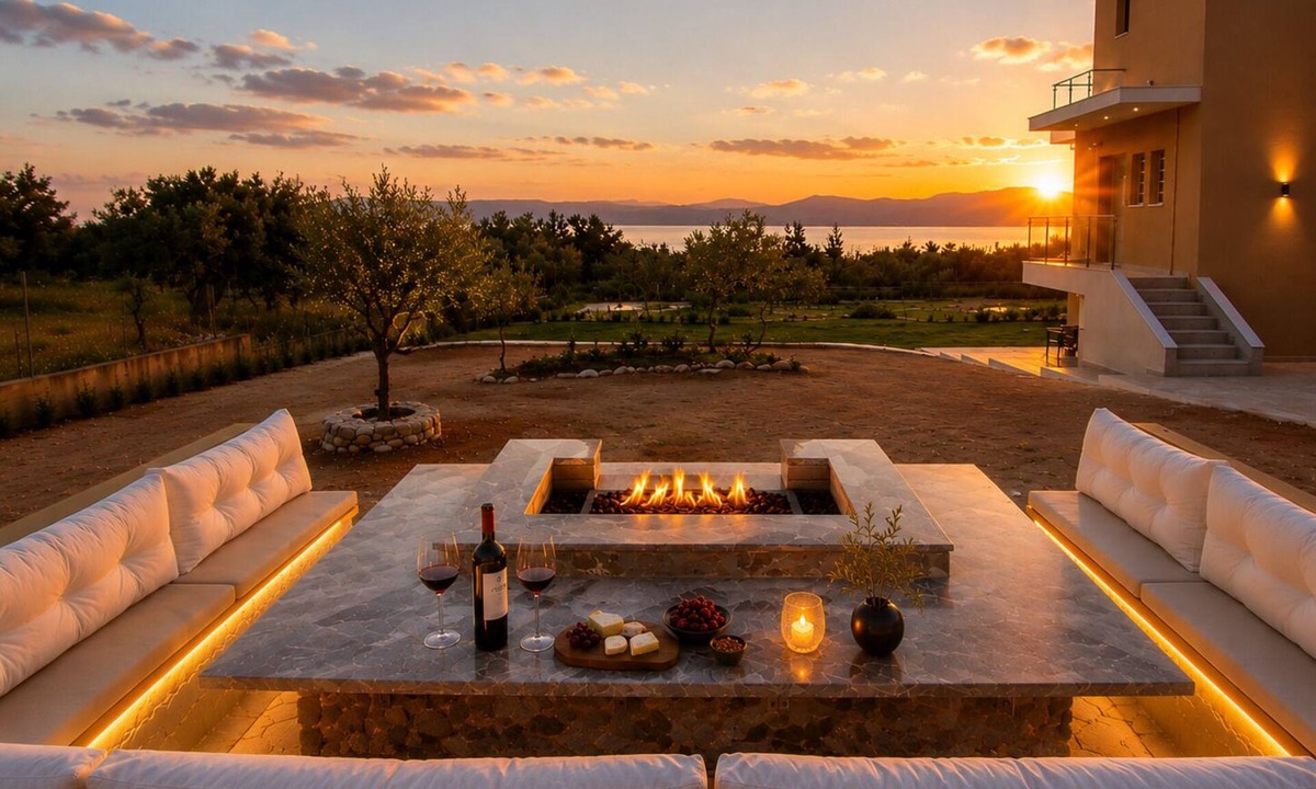 Eretria Villa | Panoramic Sea View Maisonette in Eretria | Private Family Retreat