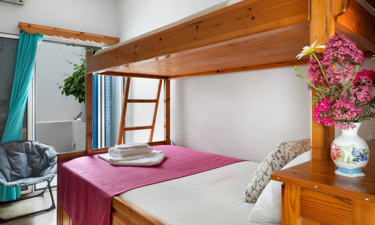 Aegiali Apartment | Room 1 at Pagali Hotel with Garden View