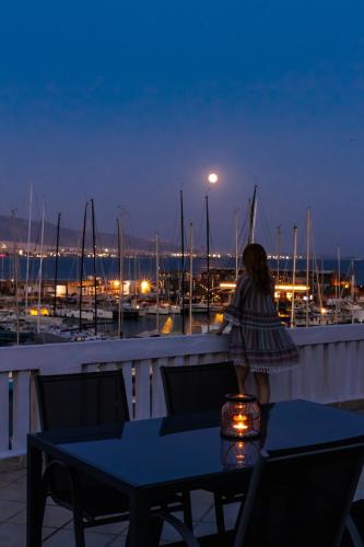 Mikrolimano Villa | Seaside Grey Pearl Villa Panoramic Marina View Piraeus Athens Riviera