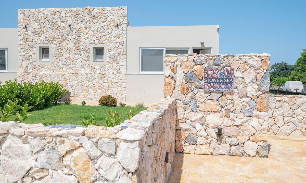 Kos Town Villa | Stone and Sea Serenity peaceful stone house getaway close to town perfect calm
