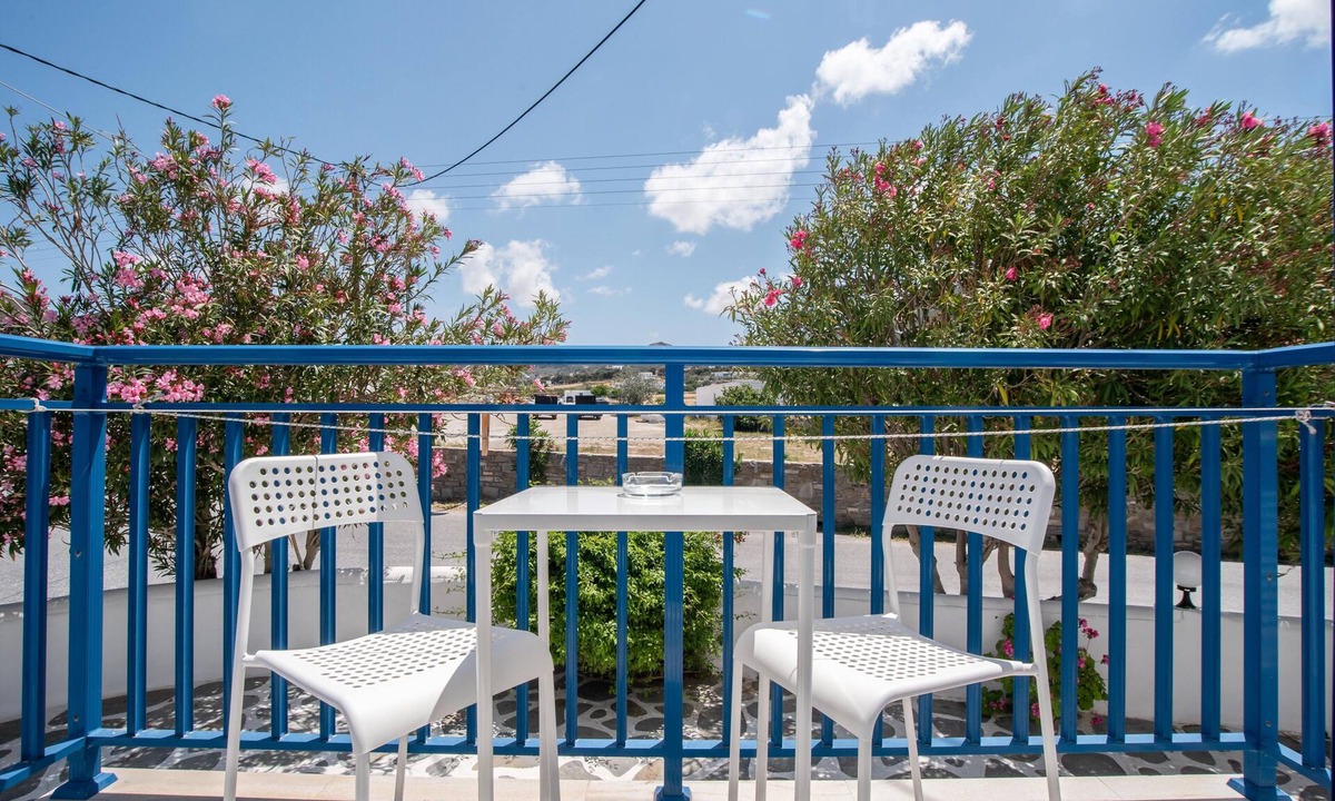 Parikia Apartment | Studio Apartment 'Livadia Seaside Studios 11' with Shared Terrace, Wi-Fi and Air Conditioning