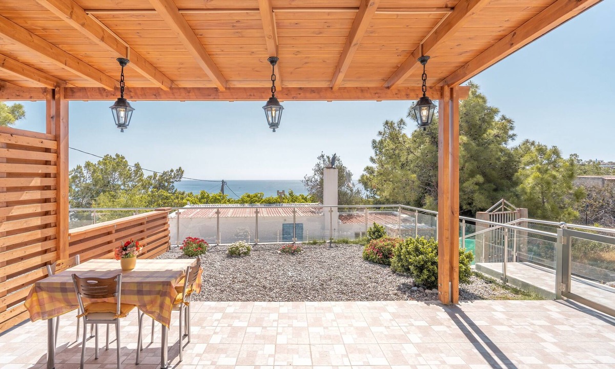 Stegna Apartment | Studio Apartment 'Solymar Prive Sea View 1' with Sea View, Wi-Fi and Air Conditioning
