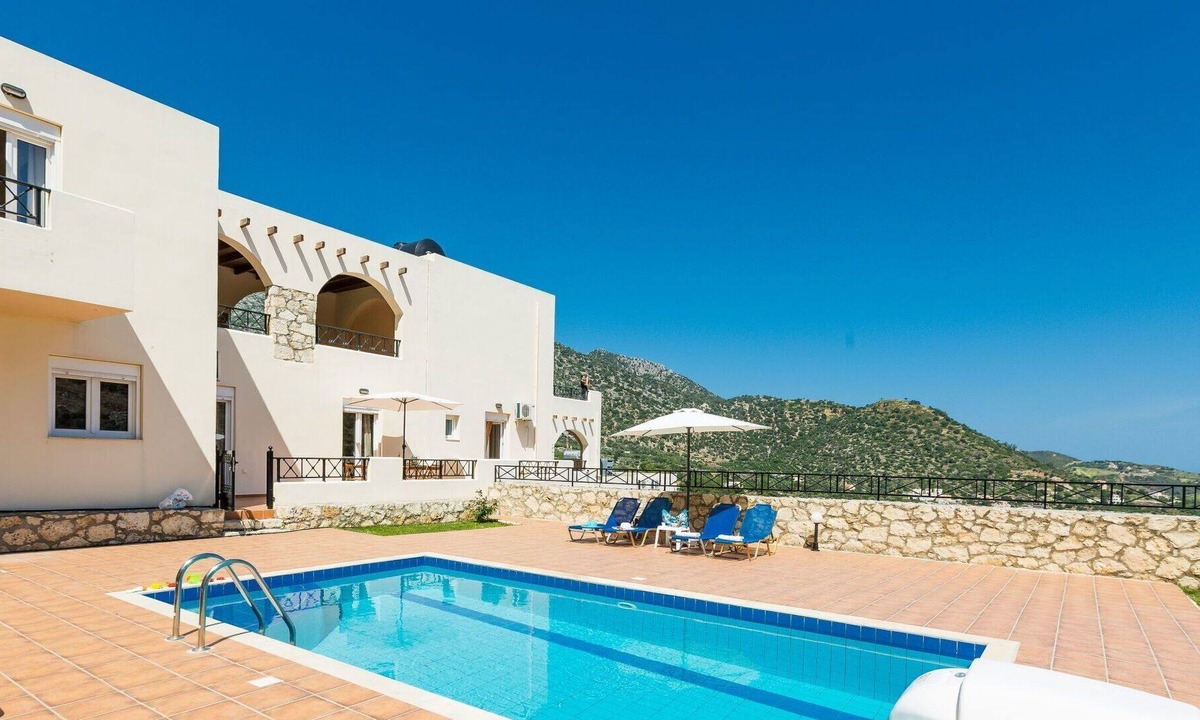 Vlichada Villa | Stunning private villa with WIFI, A/C, private pool, TV, terrace, panoramic view and parking