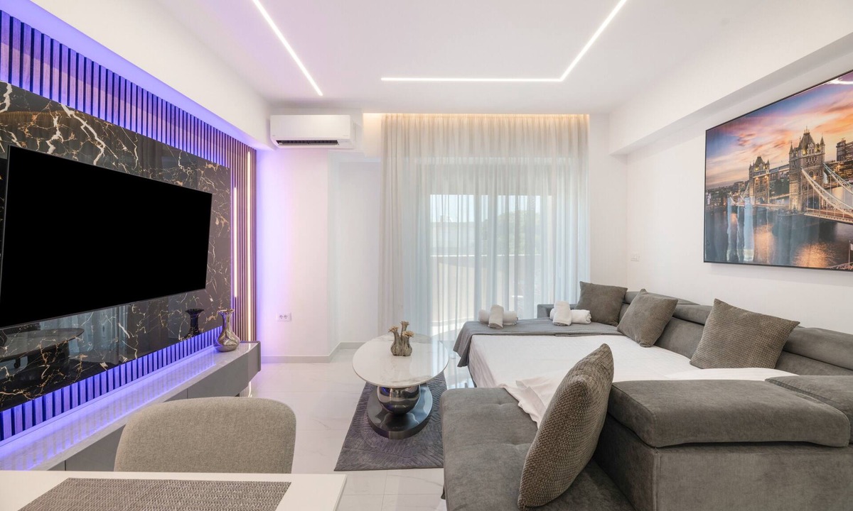 Rhodes Apartment | Sunset Legacy B Apartment with Balcony, Wi-Fi and Air Conditioning