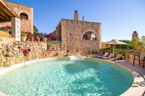 Samonas Villa | Traditional Crete Villa Villa Green Faskomilia Stunning Views 1 Bedroom