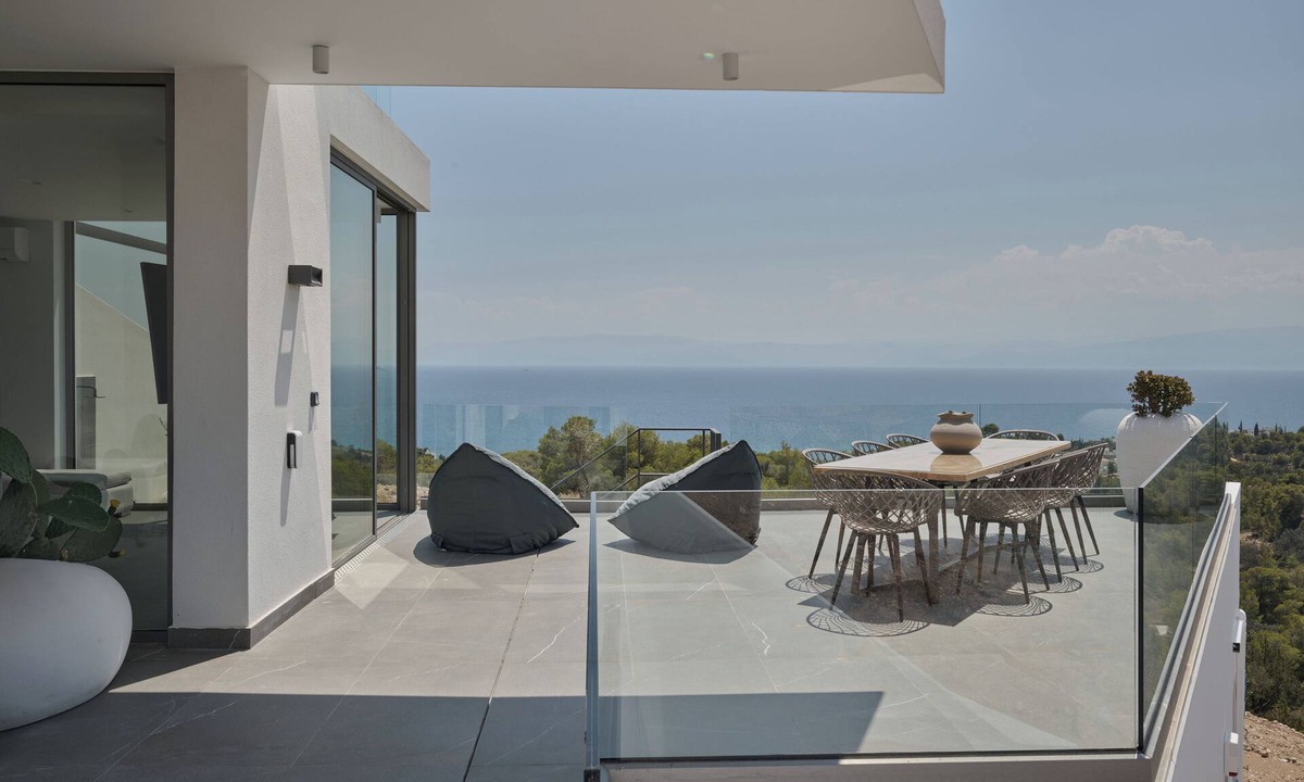 Kilada Villa | Villa Anthos | Sea-view Villa with Pool & Jacuzzi