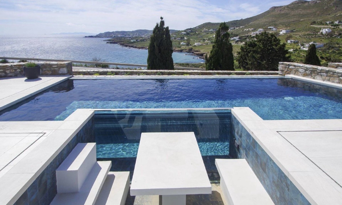 Vari Villa | Villa Orythia, 3 BDR, Sea Views, Pool, Syros