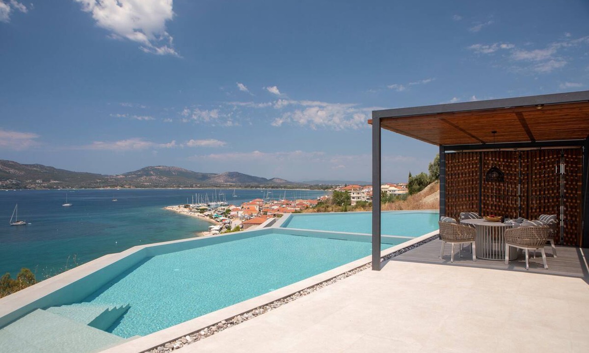Paleros House | Zoe Sea View Villa D | Spacious Contemporary Retreat w/Infinity Pool & View