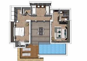 Eagles Villas Halkidiki Ocean One Bedroom Pool Villa with Private Garden in Stagira-Akanthos