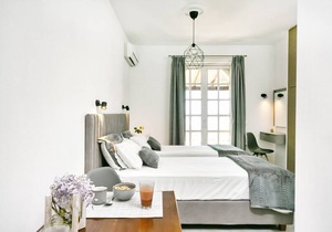 Flora Beach Studio 5 - mit wunderschönen Meerblick nur 50m vom schönen Sandstrand entfernt in Agios Georgios Pagon