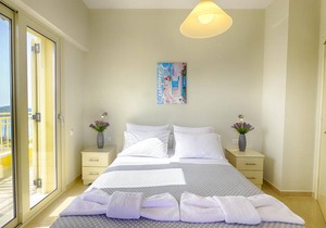 Sofia Appartement 2 - Panorama Meerblick über die gesamte Bucht von Agios Georgios Pagi in Agios Georgios