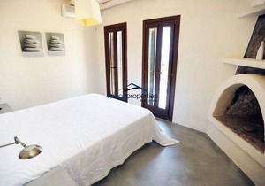 Stone built villa with a swimming pool and a fantastic sea view in Koundouros