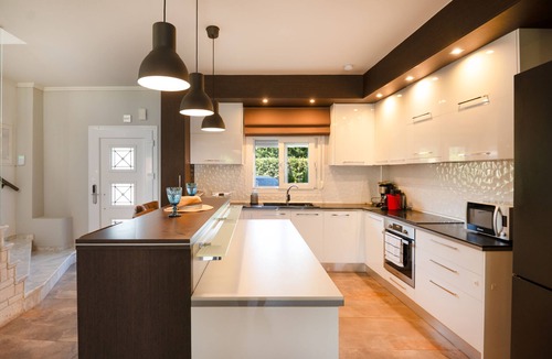 Pallini Villa | 4 Bedroom Villa, Private Pool and Garden, 2 Bathrooms, A/C, Wifi, Close to the beach and restaurants