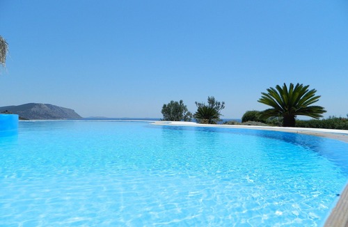 Ermionida Villa | A Private Villa at a Prime Location, Just Off the Rocky Shore. Swimming Pool.