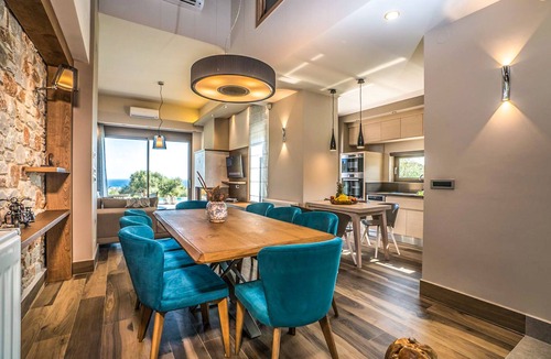 Daratsos Villa | Afroditi Seaview Luxury Villa, 3 minutes from the beach, Daratso Chania