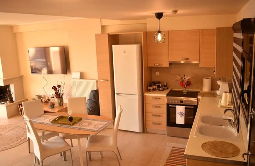 Lefkandi Apartment | Alia Beachfront Penthouse with Sea View
