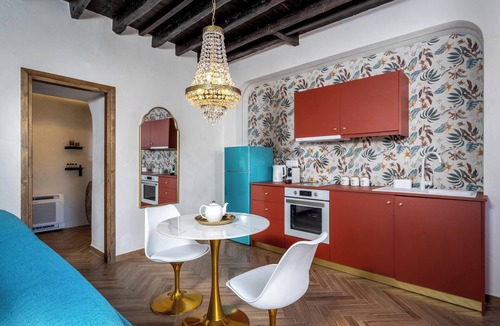 Symi Apartment | Annikas Ground floor - Port View Apartment with sea view