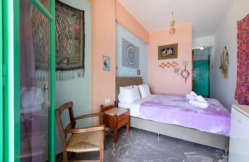 Agia Galini Bed & Breakfast | Bed and Breakfast 'Double Room No 101 Sea View' with Sea View, Wi-Fi and Air Conditioning