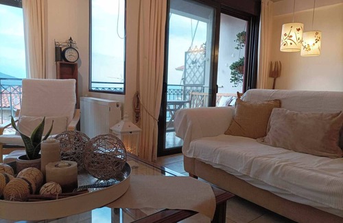 Delphi Apartment | Breathe in Delphi - 3BR, Mountain & Sea View