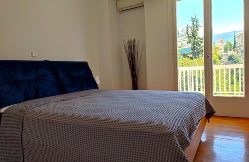 Vyronas Apartment | Bright Apartment 60 sqm 2 Balconies Park & Monastery Views