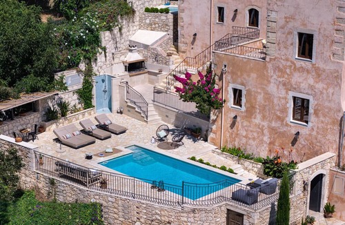 Armenoi Villa | Butterfly, a historical, fairytale-style, villa with pool & hot tub!