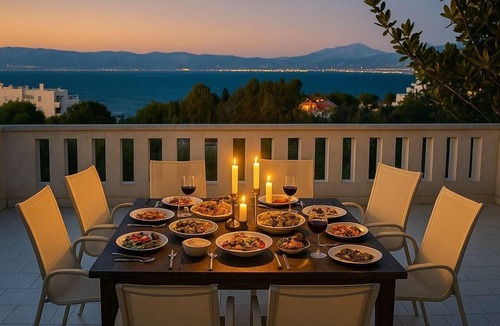 Chalcis House | Caecilia Lawrence Bio Sea Villa - Sleeps 12