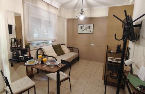 Larissa Apartment | Central Petite Hideaway with Balcony- Near Station