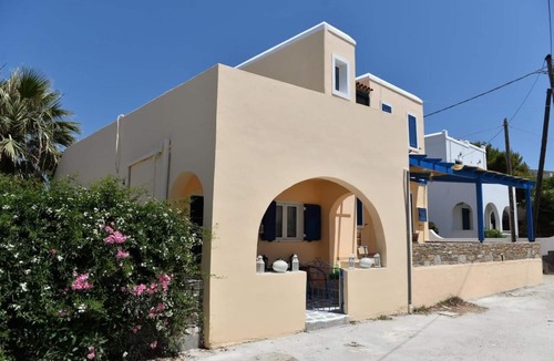 Kanala Villa | Country House 'Cycladic Villa In Antonides Beach' with Sea View, Wi-Fi and Air Conditioning