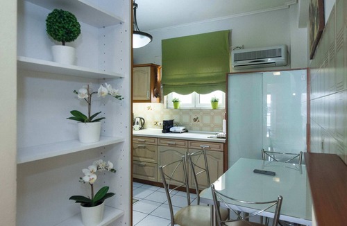 Korydallos Apartment | Elegant 2 Bd Apt with Balcony in Korydallos Square