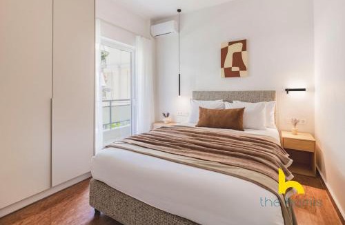 Kallithea Apartment | Elegant 3BR Residence - Whirlpool & Luxe Comfort