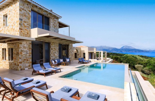 Katomerion Villa | Elegant Contemporary Villa with Spectacular Ionian Views and Sea Access