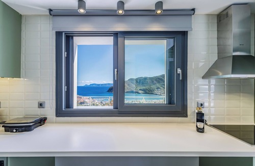 Skopelos Town Villa | ELEGANT RESORT with unique sea view, pool with waterfall and privacy!