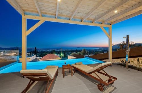 Kalochorafitis Villa | Elxis luxury villas Salty Pools!